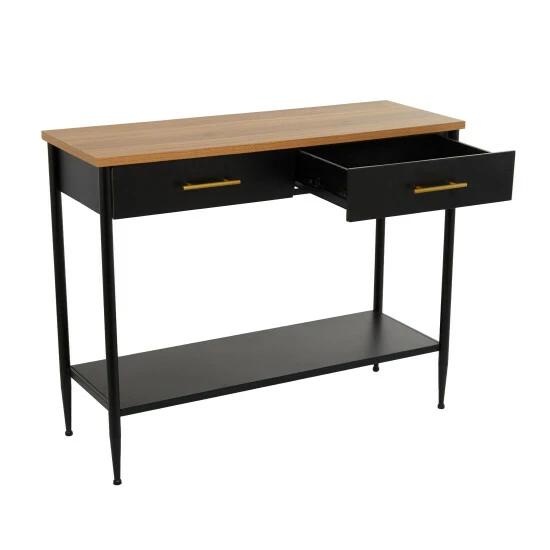 Best deal ๐ Studio 350 Brown Metal Contemporary Console Table - 41 X 14 X 32 โ๏ธ - Image 4