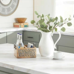 New 🌟 Studio 350 Brown Wood Farmhouse Wine Holder 5 X 9 X 8 - 9 X 8 X 5 👍