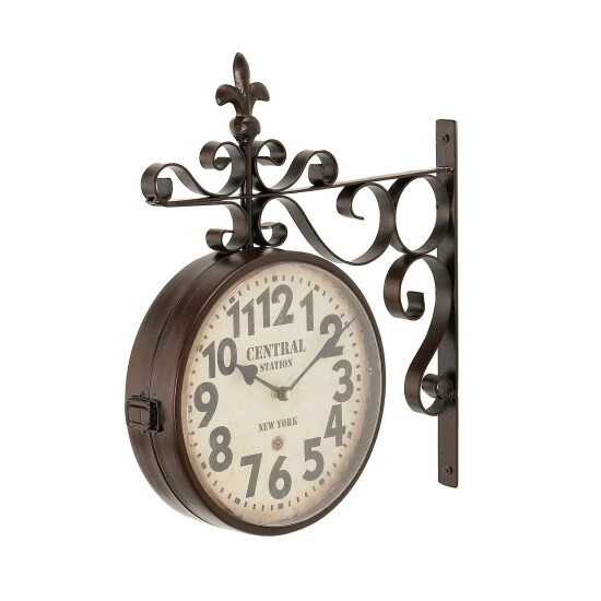 Deals ⌛ Studio 350 Black Iron Vintage Wall Clock No Theme 16 X 15 X 3 ✔️ - Image 4
