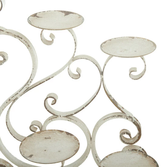 Cheapest ⭐ Studio 350 White Iron French Country Candelabra - 23 X 8 X 18 🎉 - Image 4