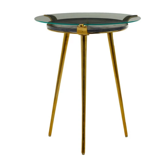 Promo 💯 Studio 350 Aluminum Glam Accent Table - 19 X 20 X 23 White 💯 - Image 2