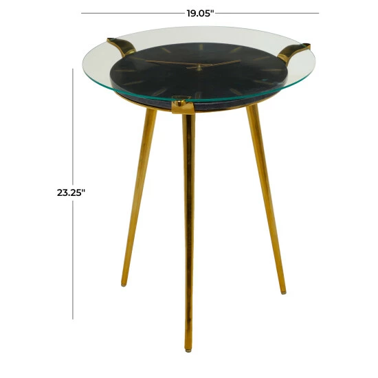 Promo 💯 Studio 350 Aluminum Glam Accent Table - 19 X 20 X 23 White 💯 - Image 5