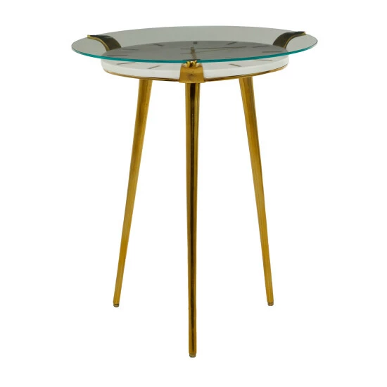 Promo 💯 Studio 350 Aluminum Glam Accent Table - 19 X 20 X 23 White 💯 - Image 8