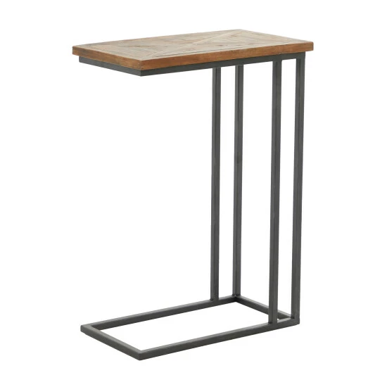 Outlet 👍 Studio 350 Brown Metal Rustic Accent Table - 19 X 11 X 26 👏 - Image 2
