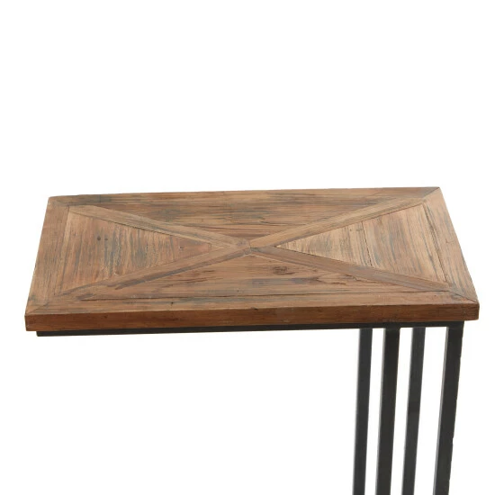 Outlet 👍 Studio 350 Brown Metal Rustic Accent Table - 19 X 11 X 26 👏 - Image 5