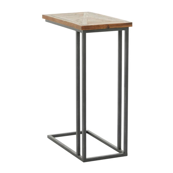 Outlet 👍 Studio 350 Brown Metal Rustic Accent Table - 19 X 11 X 26 👏 - Image 7