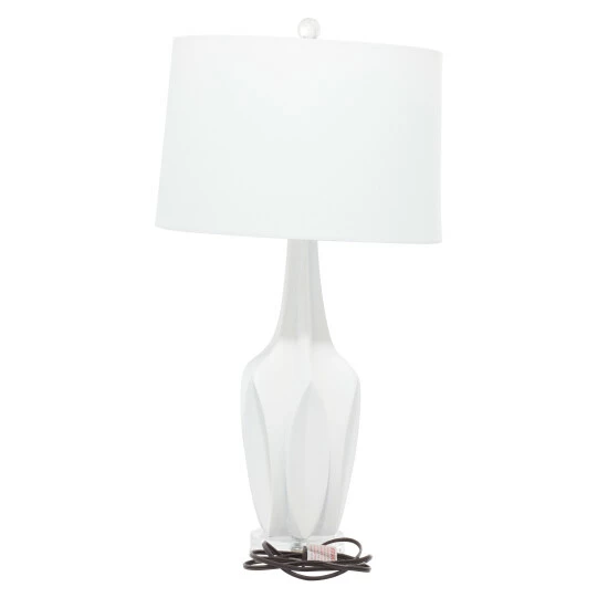 Buy 😍 Studio 350 White Polystone Coastal Accent Lamp 28 X 7 X 7 😀 - Image 3