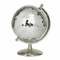 Deals 😉 Studio 350 Stainless Steel Glam Globe Silver 🔥