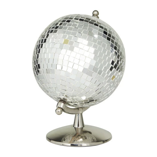 Deals 😉 Studio 350 Stainless Steel Glam Globe Silver 🔥 - Image 2