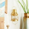 Flash Sale 😀 Studio 350 Brass Nautical Lantern - 6 X 7 X 9 Gold 😀