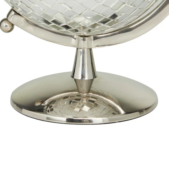 Deals 😉 Studio 350 Stainless Steel Glam Globe Silver 🔥 - Image 4