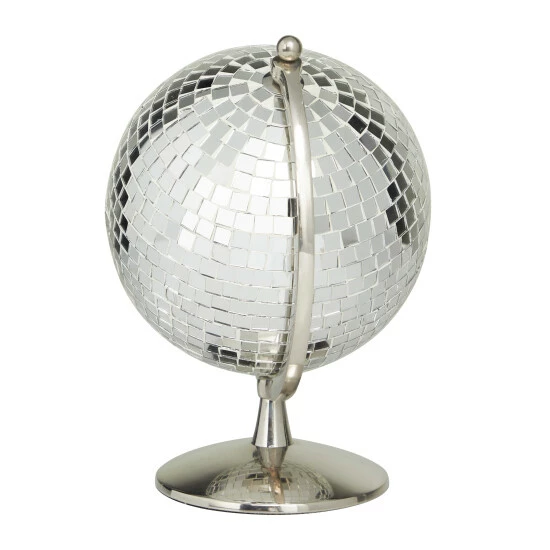 Deals 😉 Studio 350 Stainless Steel Glam Globe Silver 🔥 - Image 6