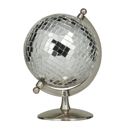 Deals 😉 Studio 350 Stainless Steel Glam Globe Silver 🔥 - Image 8