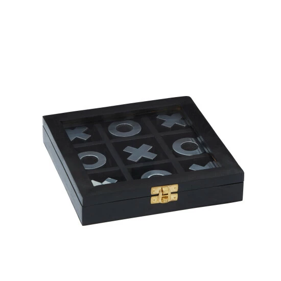 Best Sale 🥰 Studio 350 Black Wood Contemporary Game Set - 8 X 8 X 2 ⌛ - Image 2