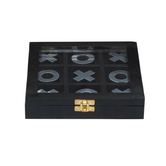 Best Sale 🥰 Studio 350 Black Wood Contemporary Game Set - 8 X 8 X 2 ⌛ - Image 4