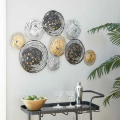 Top 10 🔔 Studio 350 Gold Iron Contemporary Wall Decor 27 X 42 X 1 - 42 X 1 X 27 🧨