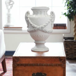 Cheapest 💯 Studio 350 12 X 18 Large Country Cottage Beige & Gray Antique Vase ⭐