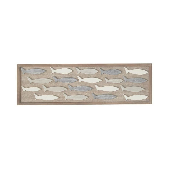 Best reviews of 🎉 Studio 350 Grey MDF Coastal Wall Decor Fish 13 X 42 X 2 🥰 - Image 3
