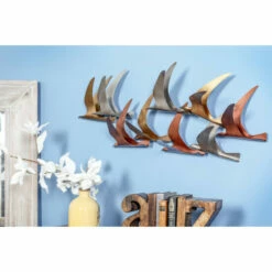Flash Sale 🌟 Studio 350 Multi Iron Coastal Wall Decor Birds 14 X 38 X 9 🔔