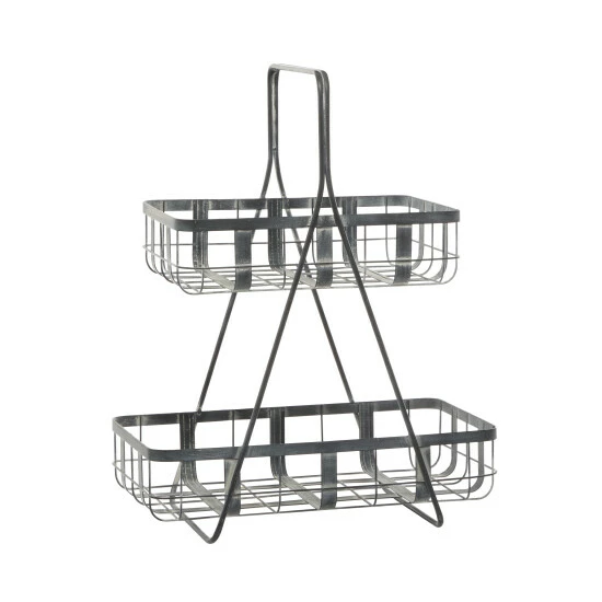 Wholesale ๐ Studio 350 Grey Iron Farmhouse Storage Basket 23 X 18 X 11 - 18 X 11 X 23 ๐ - Image 2