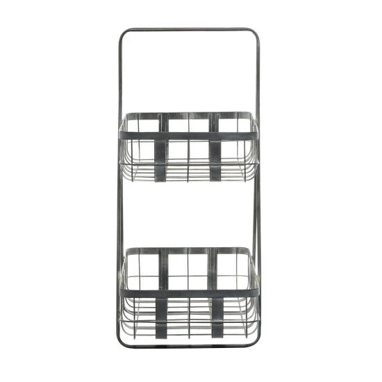 Wholesale ๐ Studio 350 Grey Iron Farmhouse Storage Basket 23 X 18 X 11 - 18 X 11 X 23 ๐ - Image 4