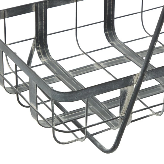 Wholesale ๐ Studio 350 Grey Iron Farmhouse Storage Basket 23 X 18 X 11 - 18 X 11 X 23 ๐ - Image 5
