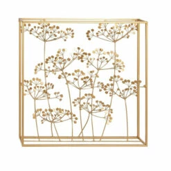 Cheap 🥰 Studio 350 Gold Iron Modern Wall Decor Floral And Botanical 28 X 28 X 4 ✔️