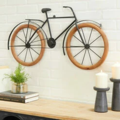 Cheap ๐ Studio 350 Brown Metal Traditional Bicycle Wall Decor ๐ฏ
