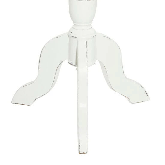 Deals 🤩 Studio 350 White Wood Farmhouse Accent Table 24 X 20 X 20 ⭐ - Image 5