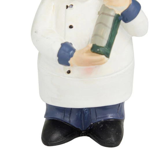 Budget ๐ Studio 350 White Polystone Traditional Chef Sculpture ( Set Of 3) - S/3 5", 4", 6"H ๐งจ - Image 4