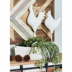 Brand new ✔️ Studio 350 Farmhouse Wood And Iron Crates With Handles (Set Of 2) 🌟