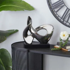 Top 10 ๐ Studio 350 Silver Porcelain Contemporary Sculpture Abstract 12 X 12 X 4 - 12 X 4 X 12 โ