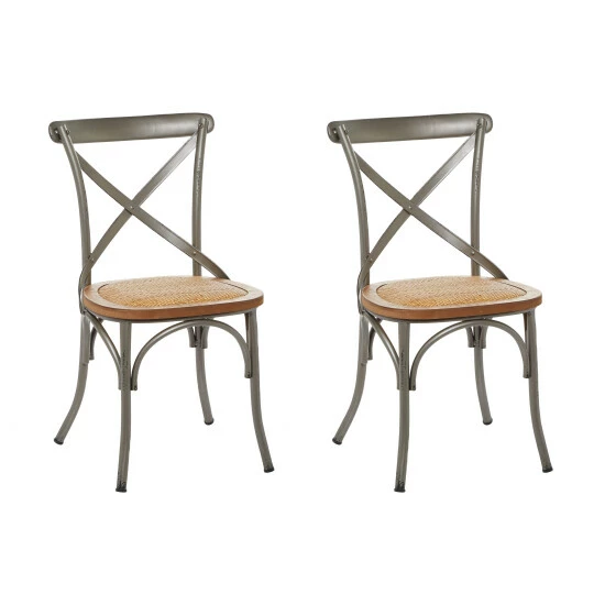Wholesale ๐ฅ Studio 350 Metal Farmhouse Dining Chair (Set Of 2) - 20 X 20 X 35 White ๐ฅฐ - Image 2