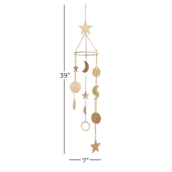 Best Pirce 😀 Studio 350 Gold Iron Eclectic Windchime 39 X 7 X 7 🤩 - Image 5