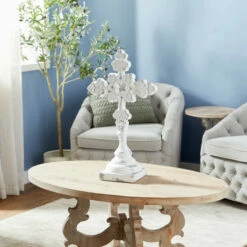 Top 10 ✔️ Studio 350 White Fiberglass Vintage Sculpture Biblical Crosses 28 X 16 X 8 - 16 X 8 X 28 🤩