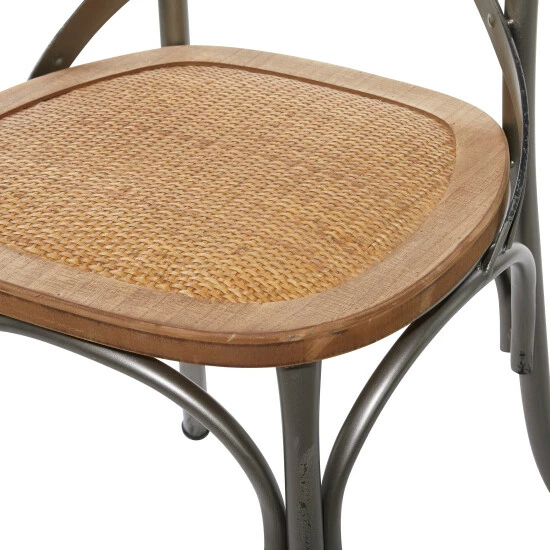 Wholesale ๐ฅ Studio 350 Metal Farmhouse Dining Chair (Set Of 2) - 20 X 20 X 35 White ๐ฅฐ - Image 6