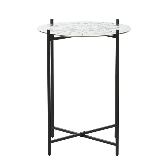 Deals ๐ Studio 350 Silver Aluminum Contemporary Accent Table 24 X 18 X 18 - 18 X 18 X 24Round ๐ - Image 3