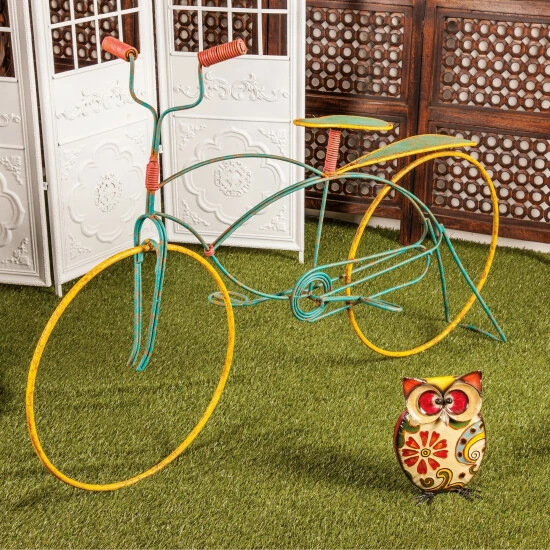 New 🥰 Studio 350 Rustic 38 X 56 Inch Iron Stylized Bicycle Decor 🛒 - Image 6