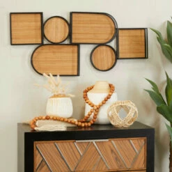 Wholesale 👍 Studio 350 Brown Bamboo Modern Wall Shelf - 37 X 2 X 17 ⭐
