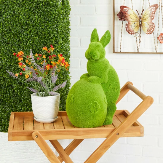 Top 10 🔥 Studio 350 Green MGO Country Cottage Rabbit Sculpture ⭐