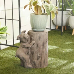 Flash Sale 😀 Studio 350 Brown MGO Modern Farmhouse Garden Sculpture - 16 X 10 X 16 👏