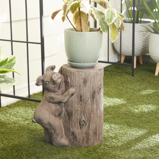 Flash Sale 😀 Studio 350 Brown MGO Modern Farmhouse Garden Sculpture - 16 X 10 X 16 👏