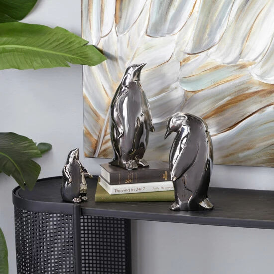 Best reviews of ✔️ Studio 350 Silver Porcelain Glam Sculpture Animals (Set Of 3) - S/3 11", 10", 6"H 🎁