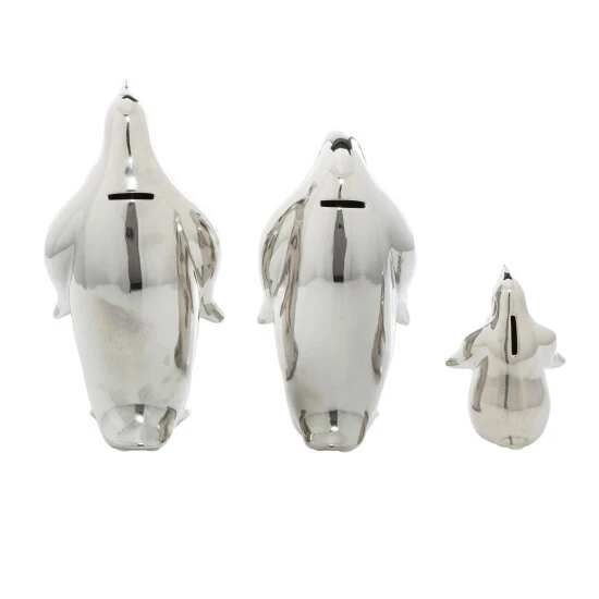 Best reviews of ✔️ Studio 350 Silver Porcelain Glam Sculpture Animals (Set Of 3) - S/3 11", 10", 6"H 🎁 - Image 8