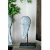 Deals 💯 Studio 350 Grey Stoneware Eclectic Sculpture Mask 17 X 8 X 7 - 8 X 7 X 17 🎉