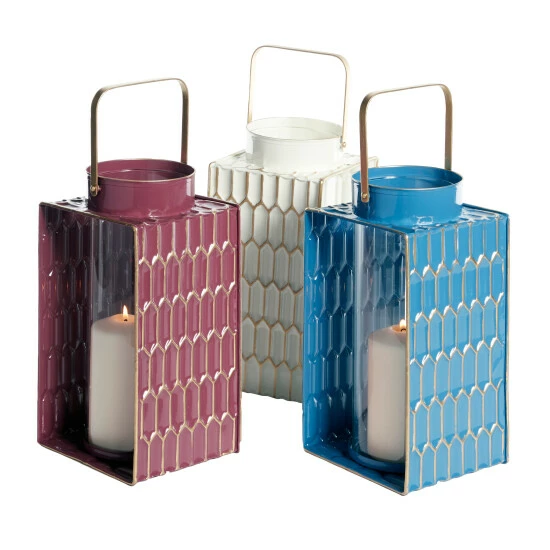 Outlet ๐ Studio 350 Multi Iron Coastal Lantern (Set Of 3) - 7 X 6 X 17 ๐ - Image 5