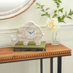 Top 10 🔔 Studio 350 White Wood Farmhouse Clock 9 X 12 X 3 - 12 X 3 X 9 🥰