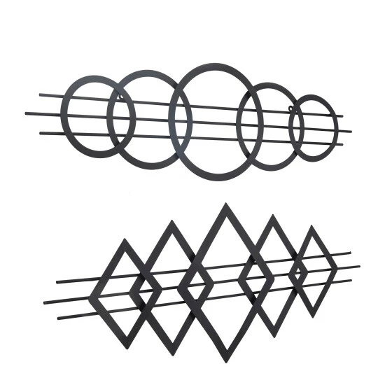 New 🎉 Studio 350 Metal Contemporary Geometric Wall Decor ( Set Of 2) Gold 😀 - Image 3