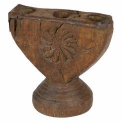 Best Sale 😀 Studio 350 Antique Style Wooden Candelabra From India 8 X 8 - 8 X 5 X 8 👍