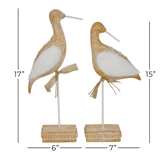 Best deal 🌟 Studio 350 Brown Resin Coastal Sculpture Bird (Set Of 2) - 5 X 6 X 17 And 3 X 17 X 15 ⭐ - Image 7
